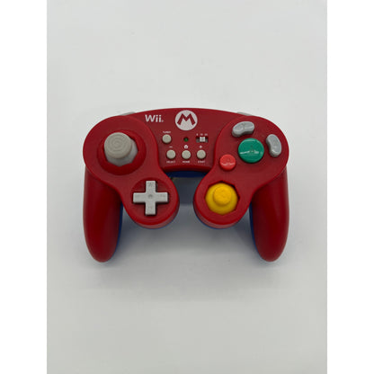 Hori Red Mario Nintendo Gamecube Style Controller for Wii