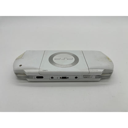 White PSP 1000 Console w/Charger and 3600mAh Extended Battery