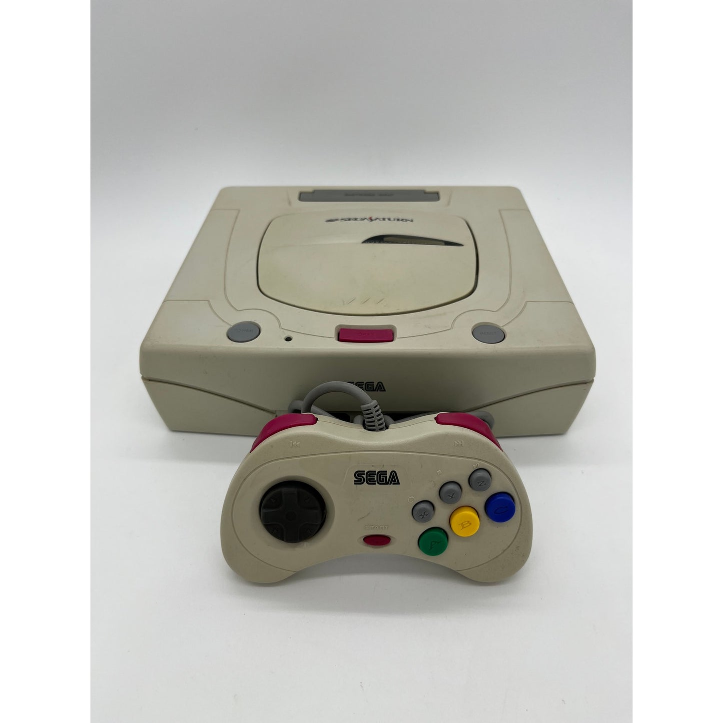 White Sega Saturn Console - Japanese Import